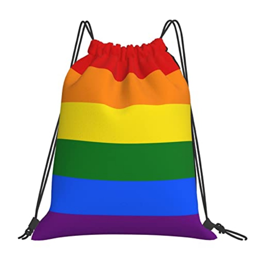 Drawstring Gym Bag - Lgbt Flag Gay Pride Rainbow Unisex