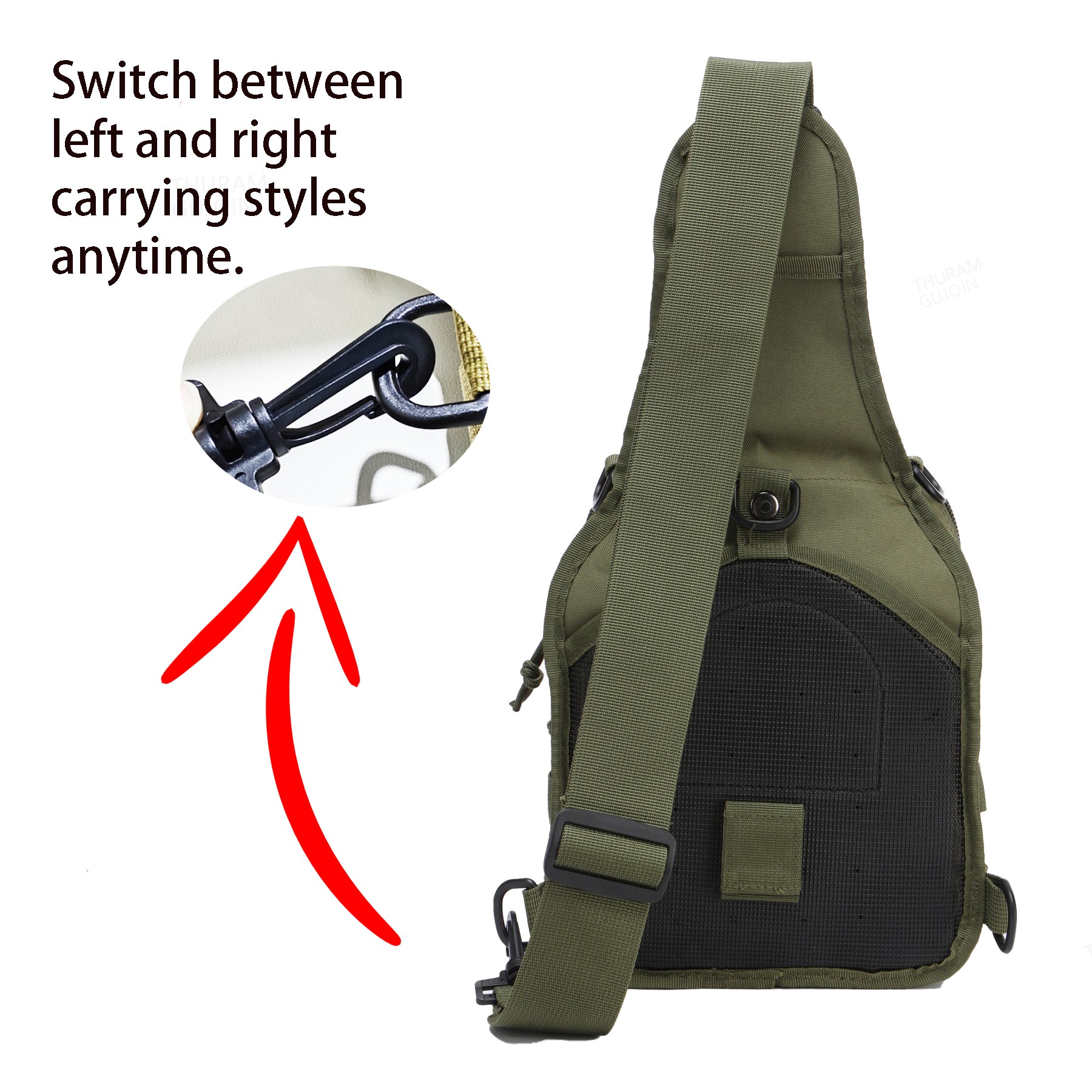 THURAM Outdoor Tactical Bag Ba - Sling Backpack Shoulder avis et prix
