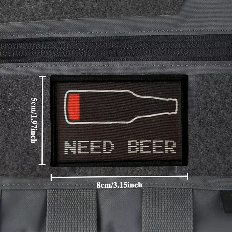 NEED BEER Printed Patch on Clo - Urban Backpack Tactical avis et prix