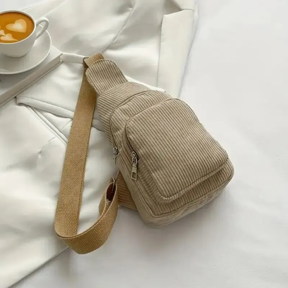 Vintage Corduroy Crossbody Bag - Sling Backpack Shoulder avis et prix