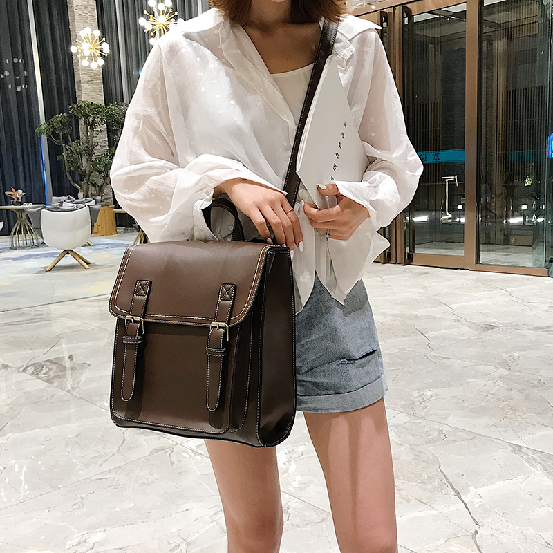 Vintage Backpack Female Pu Lea - Leather Backpack Vintage avis et prix