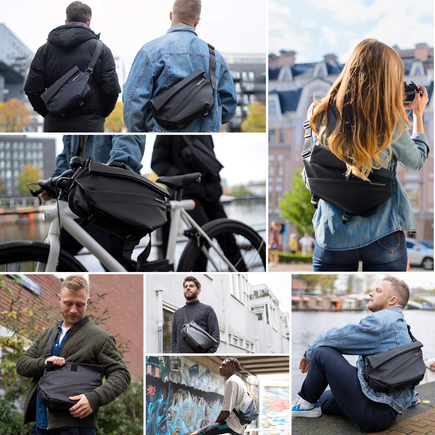 Large Anti-Theft Crossbody Bag - Sling Backpack Shoulder avis et prix