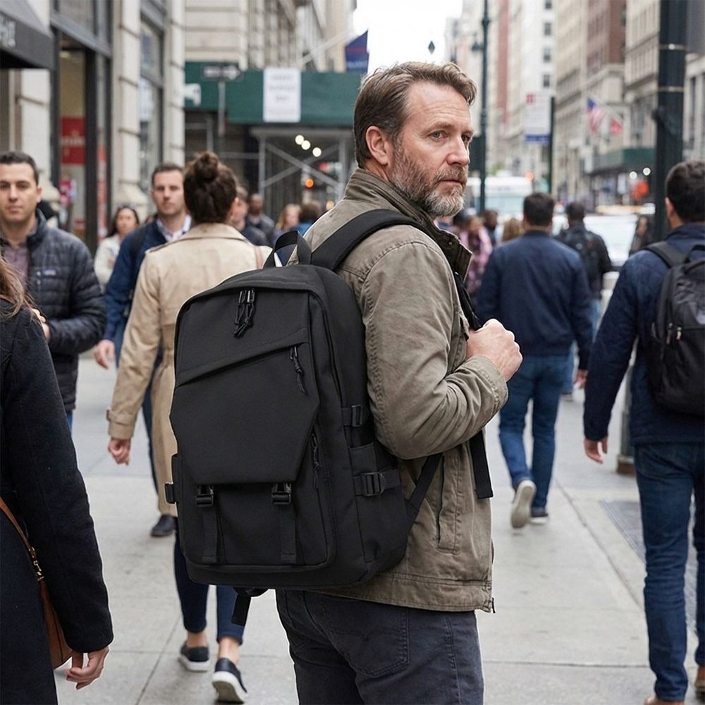 Fashion Business Men's Backpac - Canvas Backpack Casual avis et prix