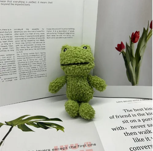 Kawaii Green Frog Plush Keycha - Mini Backpack Purse avis et prix