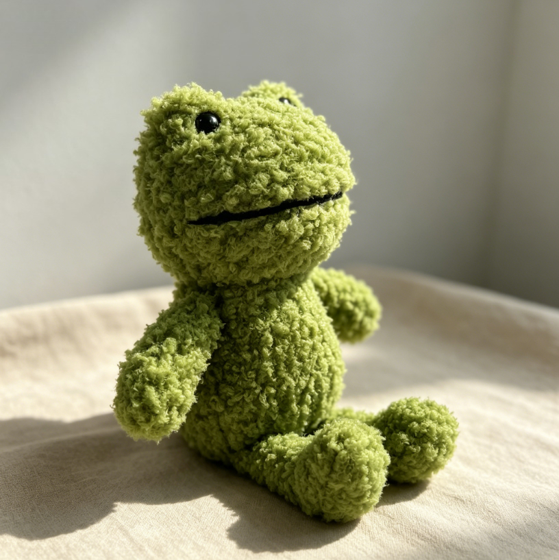 Kawaii Green Frog Plush Keycha - Mini Backpack Purse avis et prix