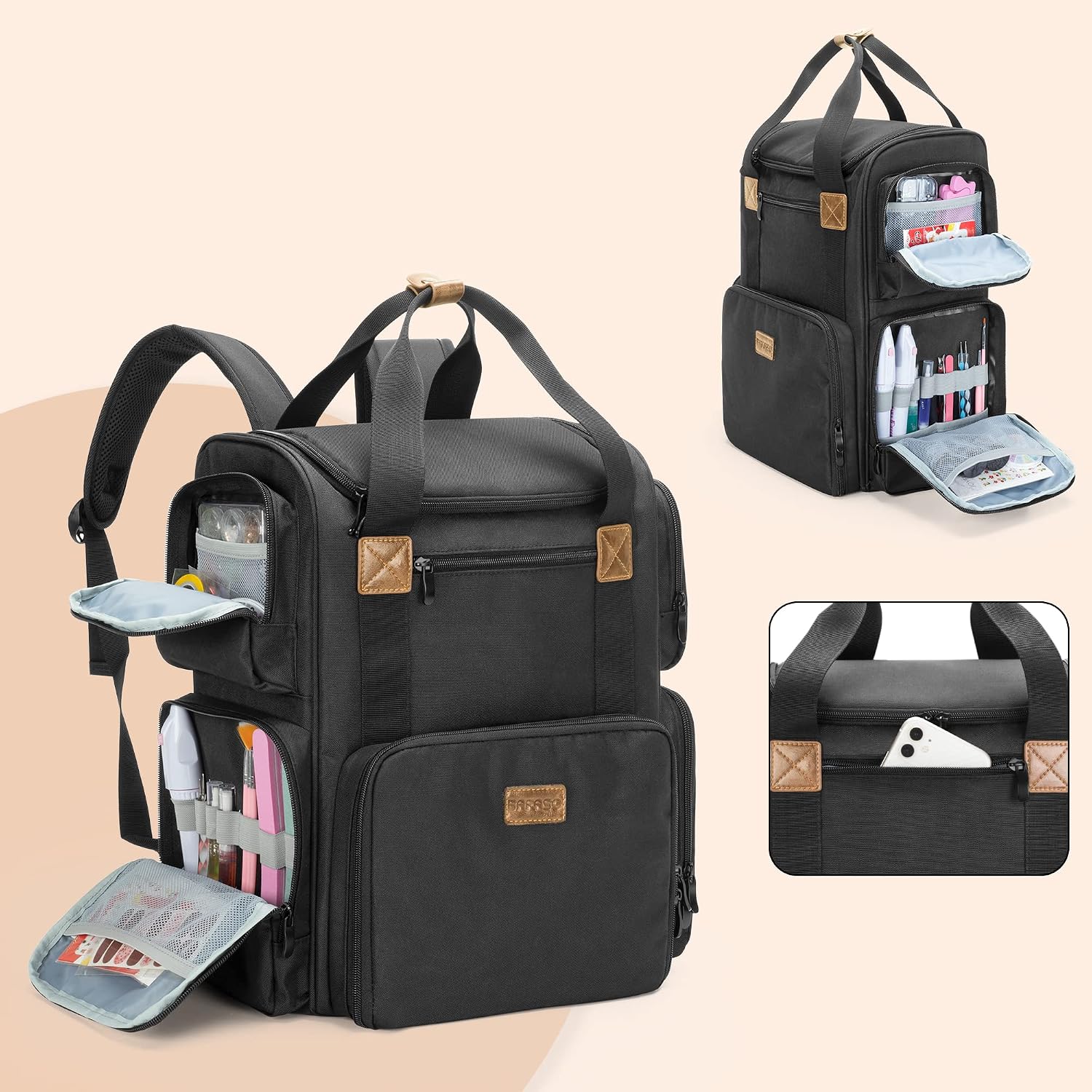 Nail Polish Backpack Holds 70  - Laptop Sleeve Removable avis et prix