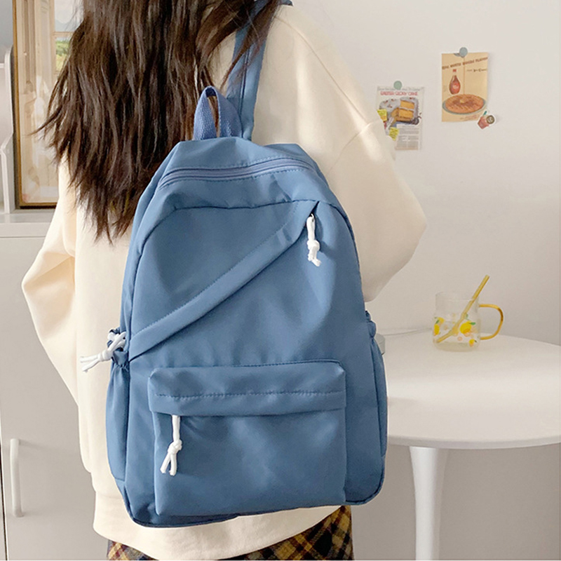 Solid Color Women Backpack Lar - School Backpack Teen avis et prix