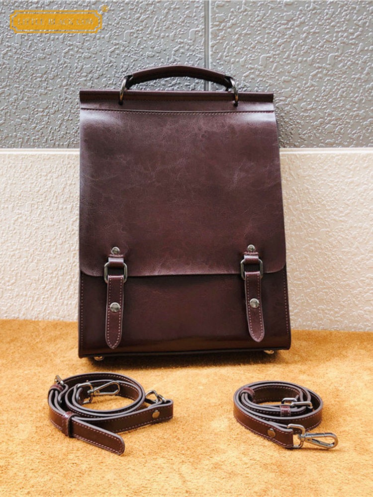 British Style Vintage Cow Spli - Leather Backpack Vintage avis et prix