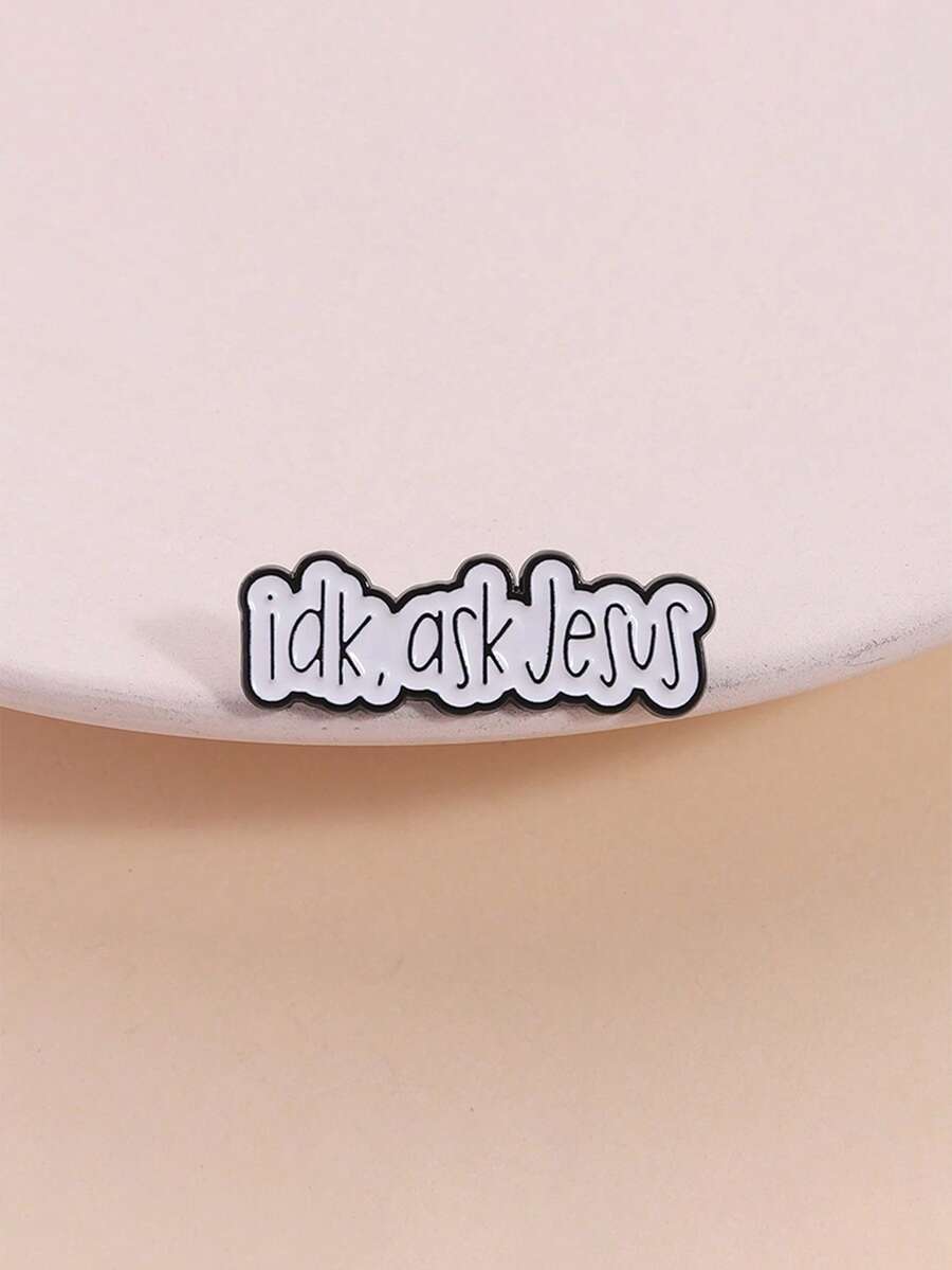 1pc 'Idk, Ask Jesus' Enamel Pi - Fashion Backpack Women avis et prix