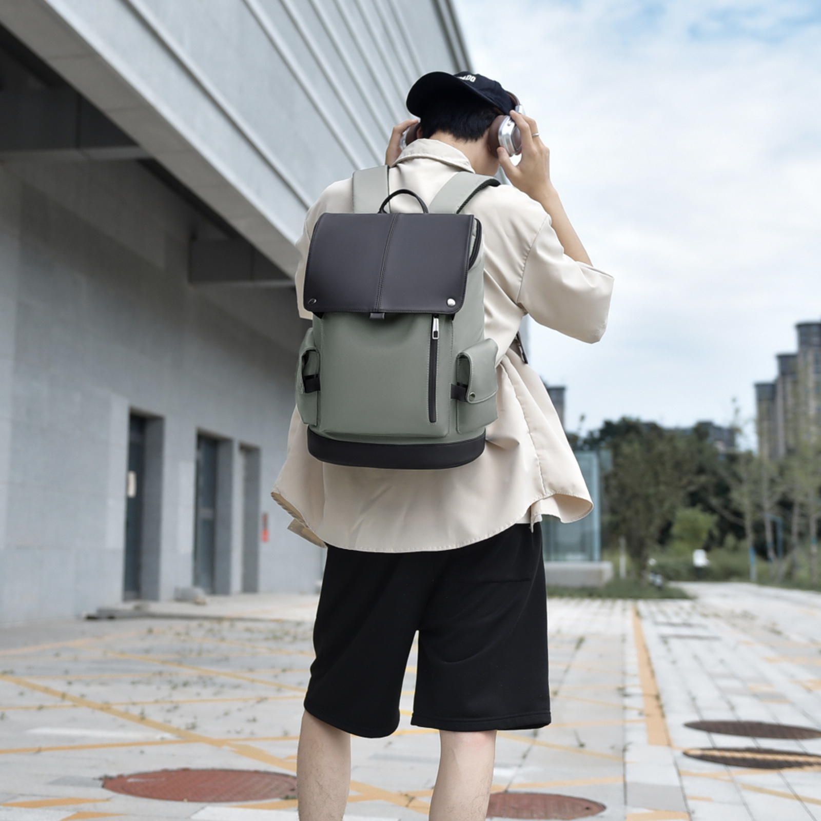 15.6in Laptop Backpack Oxford  - Hiking Backpack Waterproof avis et prix