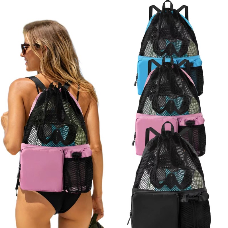 Large Capacity Mesh Drawstring - Drawstring Gym Bag avis et prix