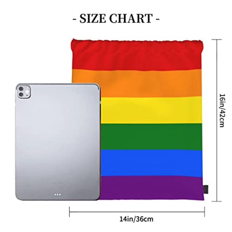 Lgbt Flag Gay Pride Rainbow Un - Drawstring Gym Bag avis et prix