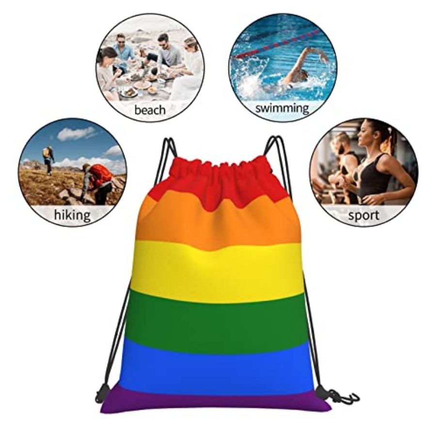Lgbt Flag Gay Pride Rainbow Un - Drawstring Gym Bag avis et prix