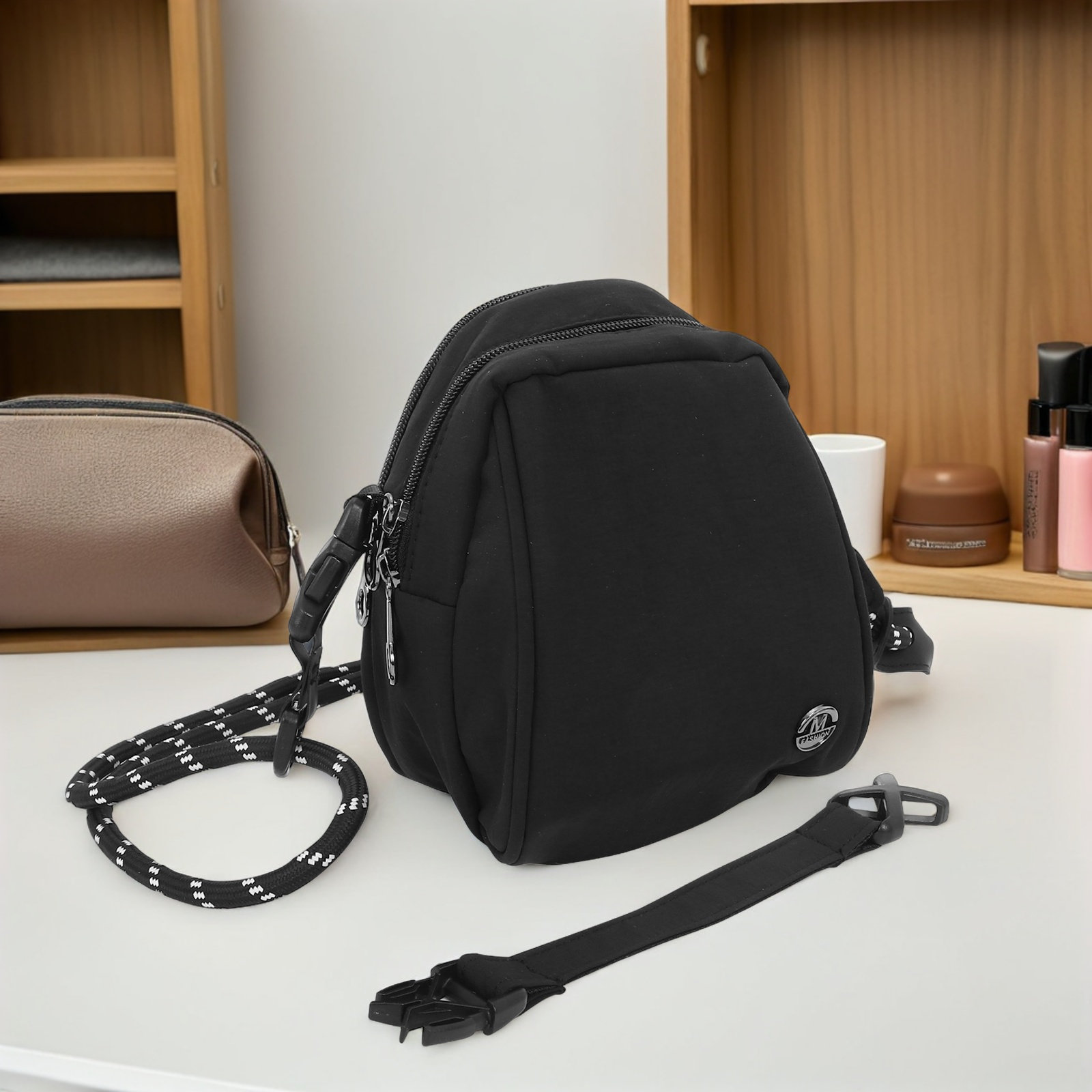 Lightweight Black Shell Bag Cr - Mini Backpack Purse avis et prix