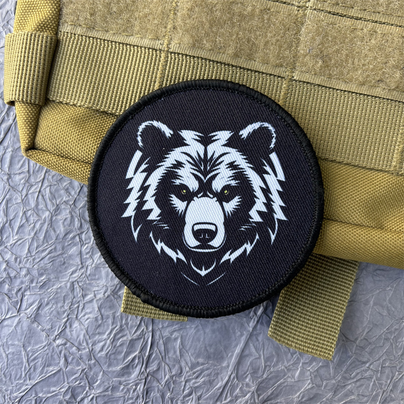 Black Bear Printed Patch on Cl - Urban Backpack Tactical avis et prix