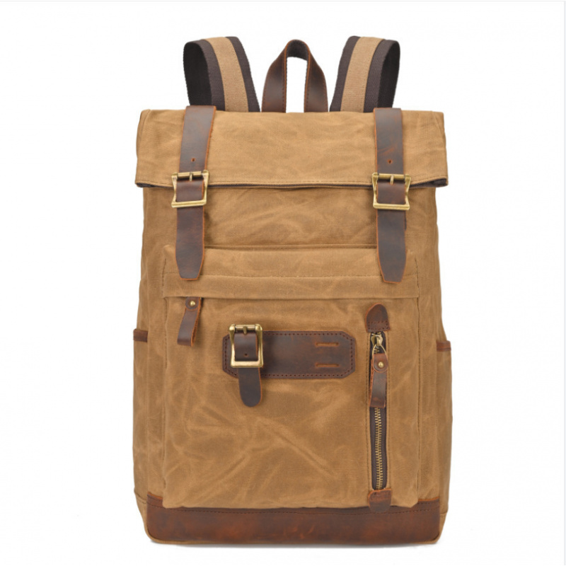 European and American cross-bo - Canvas Backpack Casual avis et prix