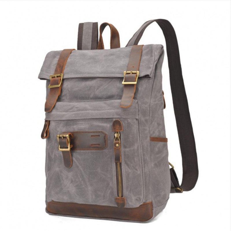 European and American cross-bo - Canvas Backpack Casual avis et prix