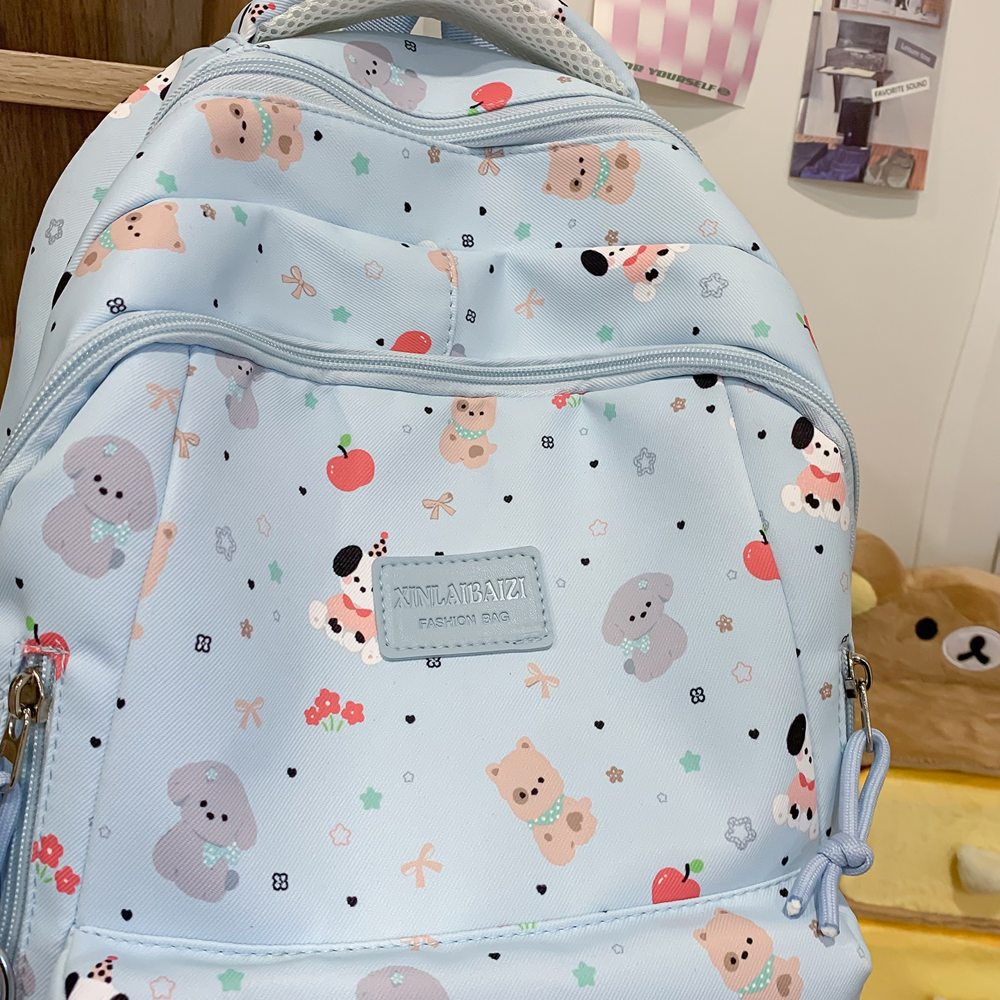 Cute Animal Print Backpack Wom - Canvas Backpack Casual avis et prix