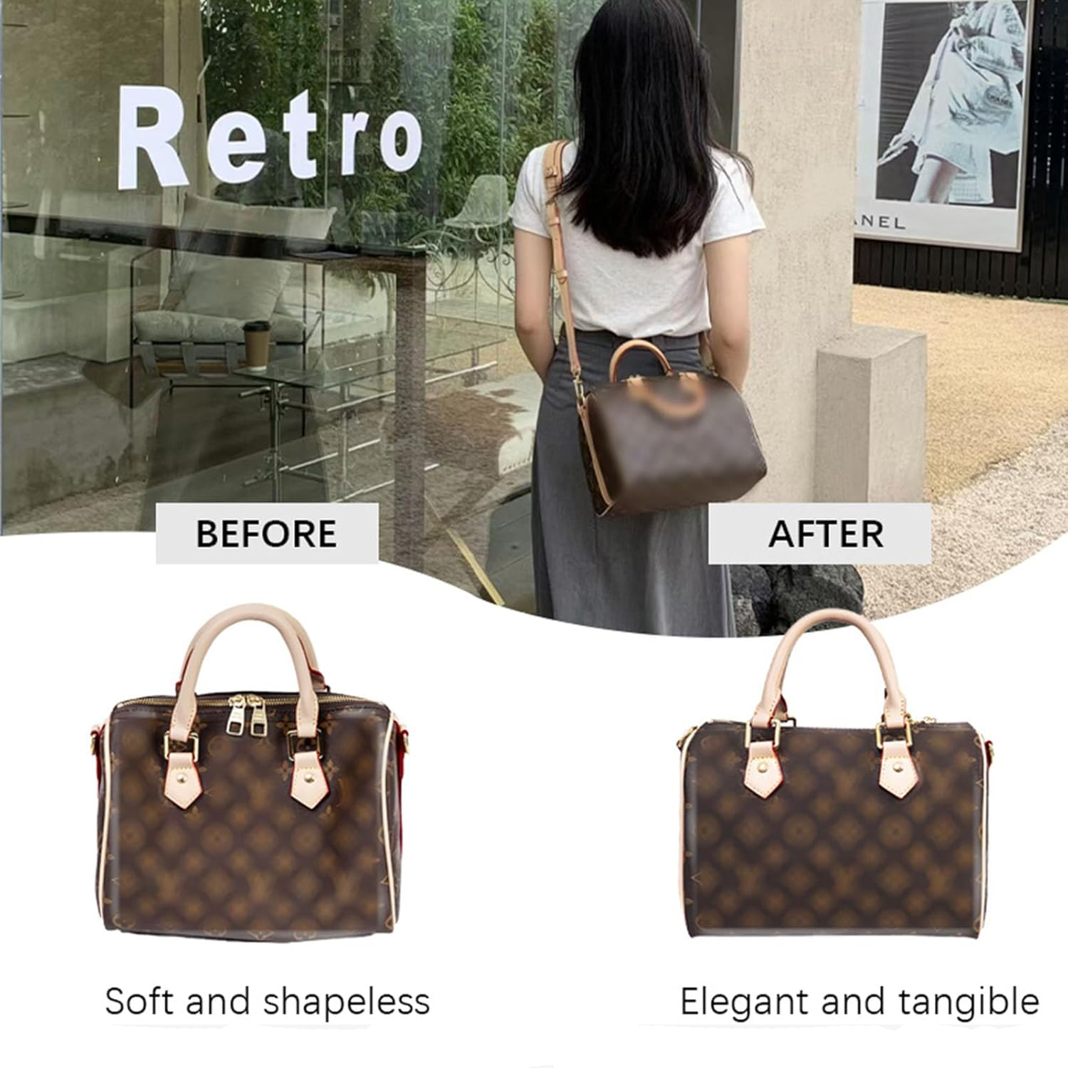 Detachable Felt Purse Insert O - Backpack Insert Organizer avis et prix