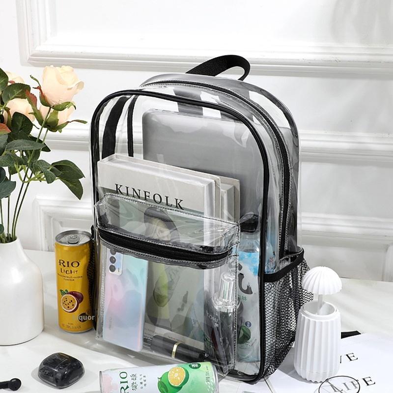 Transparent PVC Outdoor Sports - Canvas Backpack Casual avis et prix