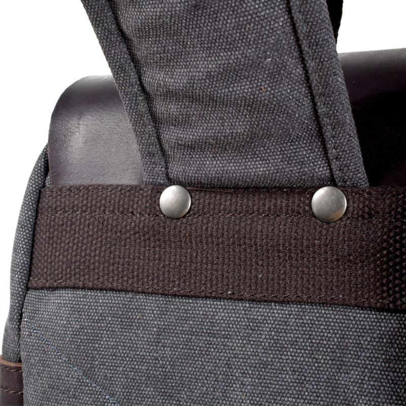 Retro men's backpack, double s - Canvas Backpack Casual avis et prix