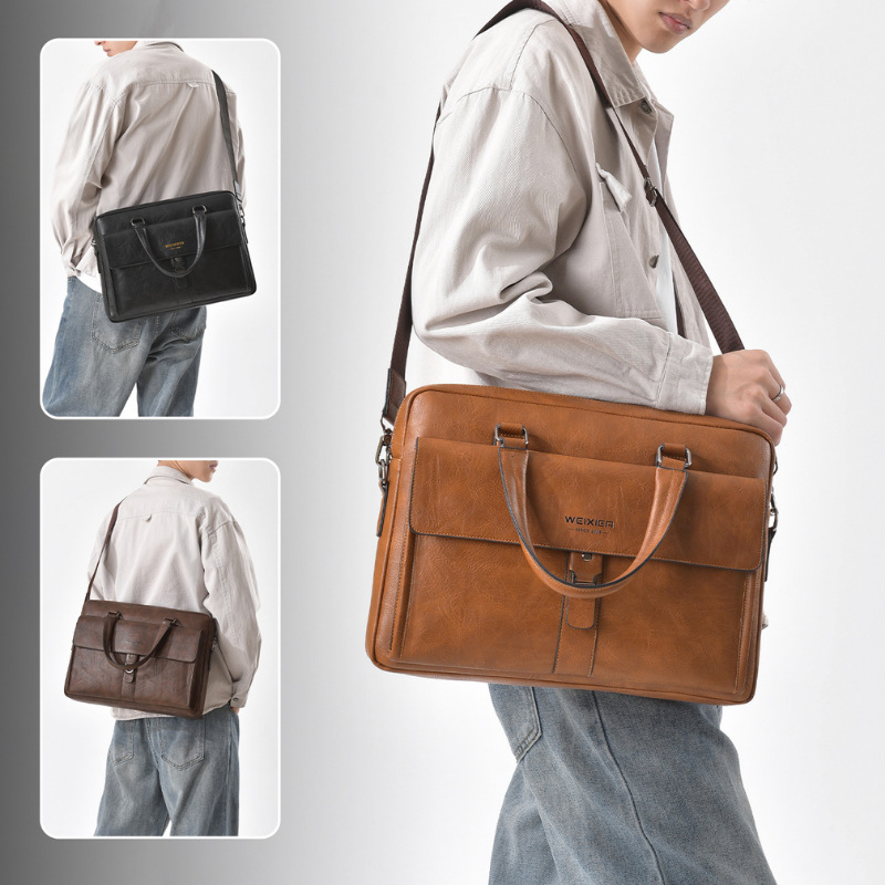 Vintage Dark Brown PU Leather  - Laptop Backpack 15.6 avis et prix