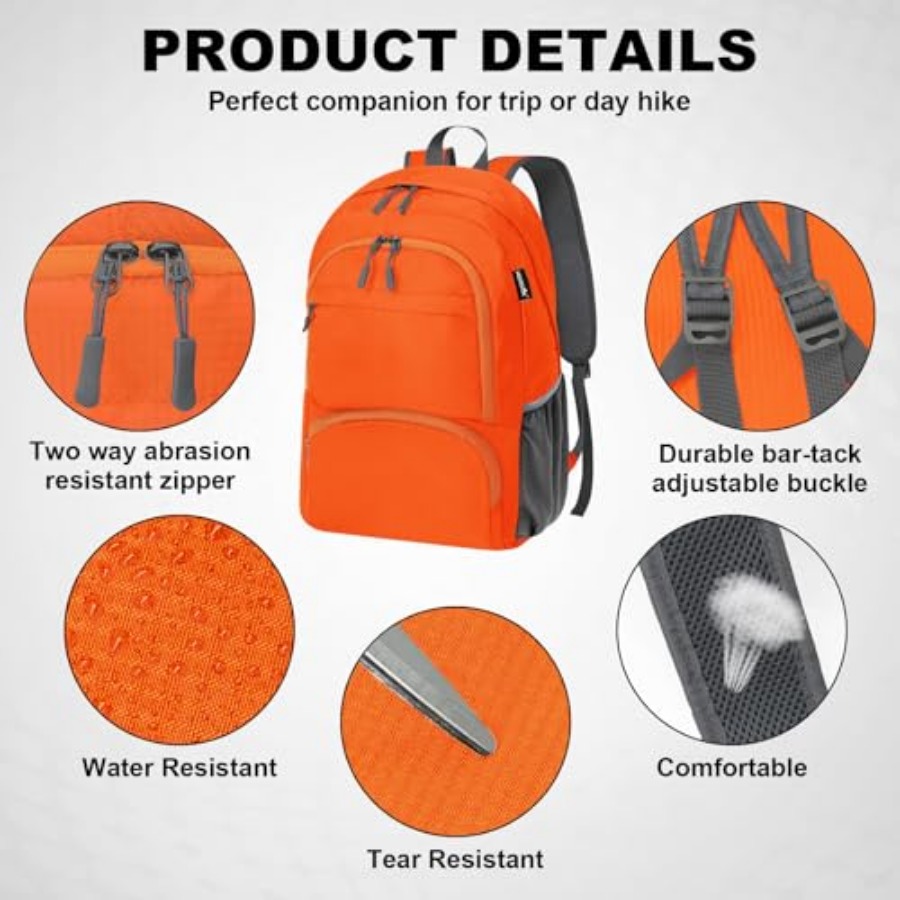 20L Lightweight Packable Hikin - Foldable Backpack Small avis et prix